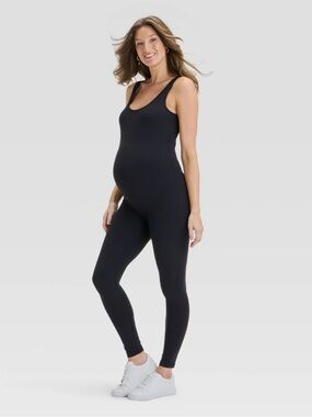 Isabel Maternity  - Long Unitard Maternity Jumpsuit  Size M